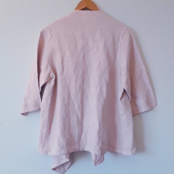 Bryn Walker 100% Linen Open Front Top S - Picture 4 of 7